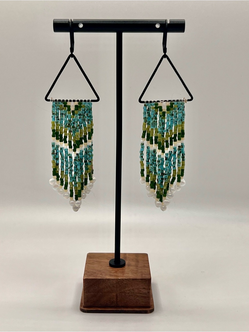 Triangle Boho Fringe Earrings